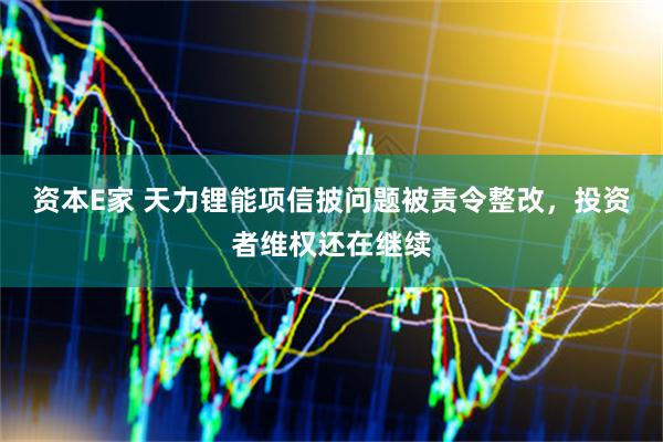 资本E家 天力锂能项信披问题被责令整改，投资者维权还在继续